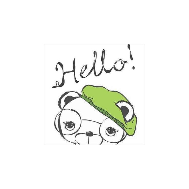 Adesivo Decorativo Hello Urso Medidas 0,59x0,59...