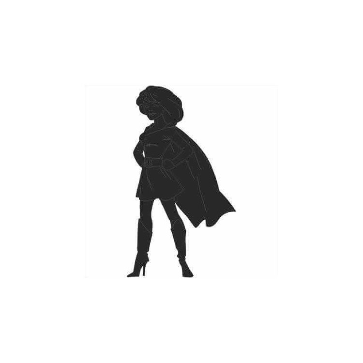 Adesivo Decorativo Heroina E Medidas 0,59x1,04...