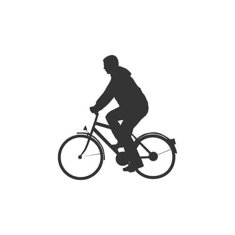 Adesivo Decorativo Homem Bicicleta Medidas...