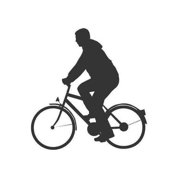 Adesivo Decorativo Homem Bicicleta Medidas 0,59x0,61 Metros