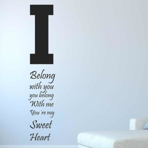 Adesivo Decorativo I Belong...
