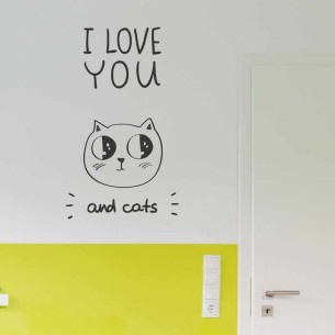 Adesivo Decorativo I Love...