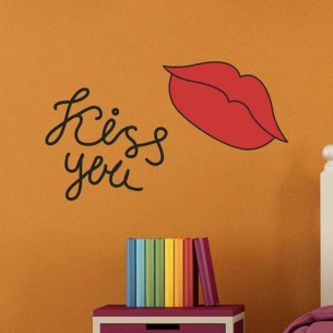 Adesivo Decorativo Kiss You...