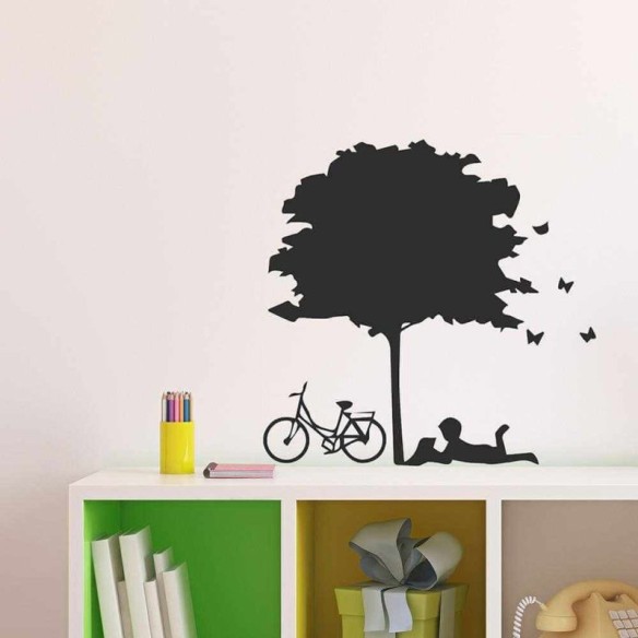 Adesivo Decorativo Menino Arvore Medidas 0,6x0,59 Metros