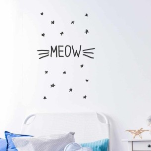 Adesivo Decorativo Meow...