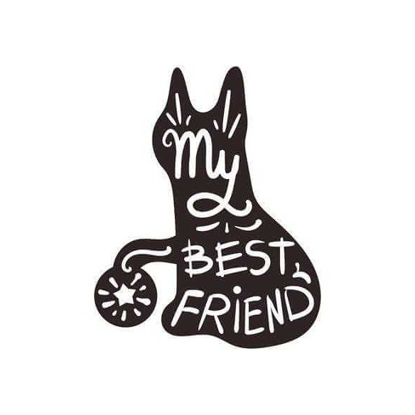 Adesivo Decorativo My Best Friends Medida 0,59x0,73 Metros (Meu melhor amigo)