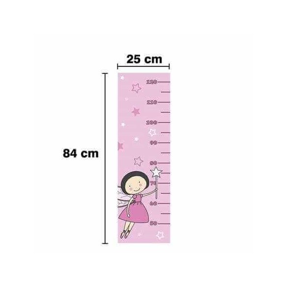 Adesivo Decorativo Régua Menina 42052837 25x84 cm