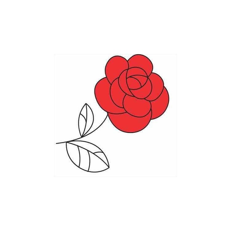 Adesivo Decorativo Rosa Vermelha Medidas...