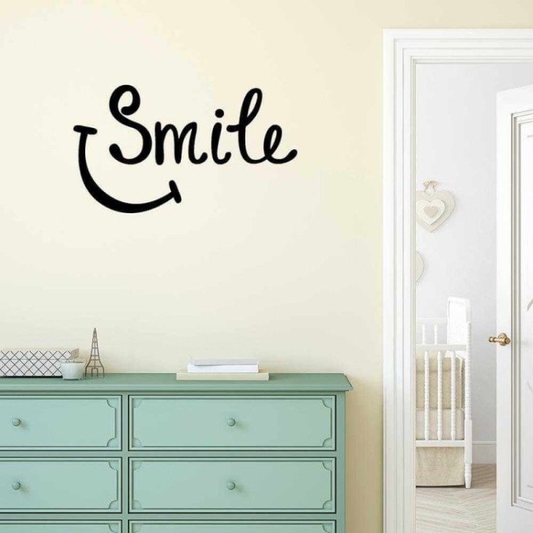 Adesivo Decorativo Smile Medida 1,02x0,59 Metros (Sorria)