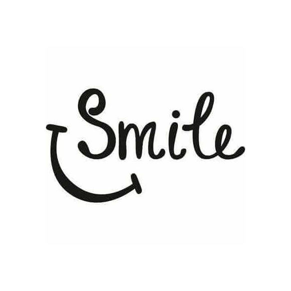 Adesivo Decorativo Smile Medida 1,02x0,59 Metros (Sorria)