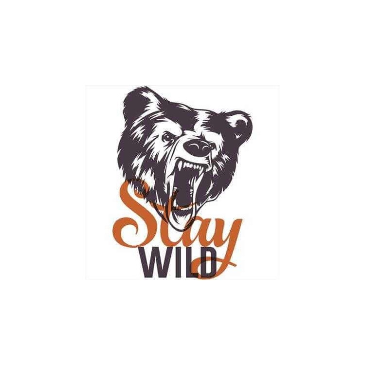Adesivo Decorativo Stay Wild Medidas 0,59x0,81...