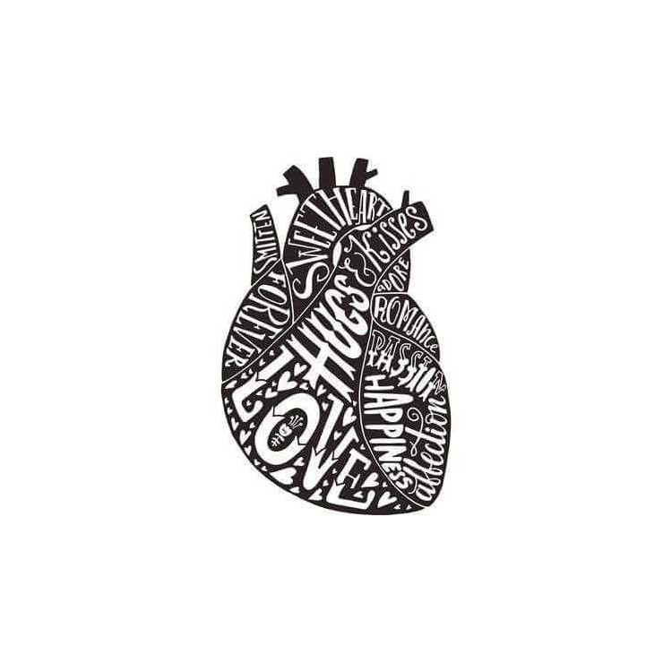 Adesivo Decorativo Sweet Heart Medida 0,59x0,91...