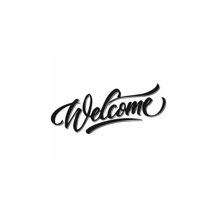 Adesivo Decorativo Welcome Medida 1,33x0,59...