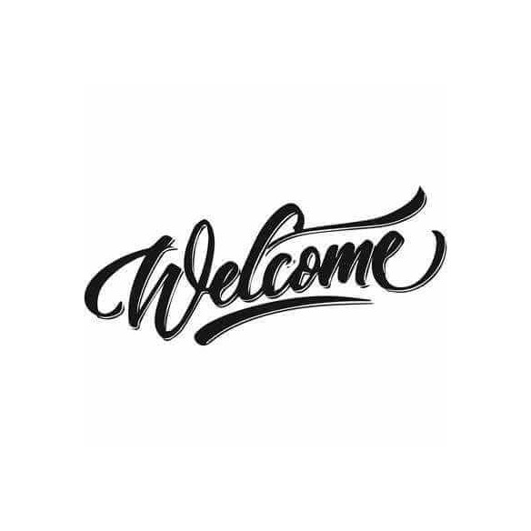 Adesivo Decorativo Welcome Medida 1,33x0,59 Metros (Bem-vindo)