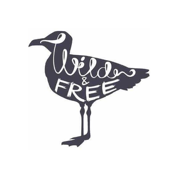 Adesivo Decorativo Wild E Free Medida 0,61x0,59 Metros (Selvagem e livre)