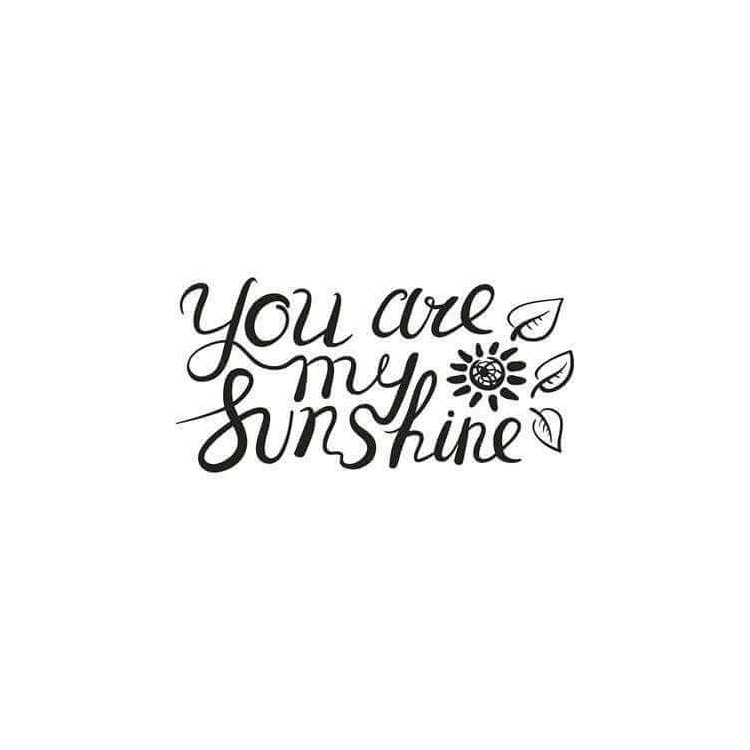 You are my sunshine - Você é meu raio de sol 