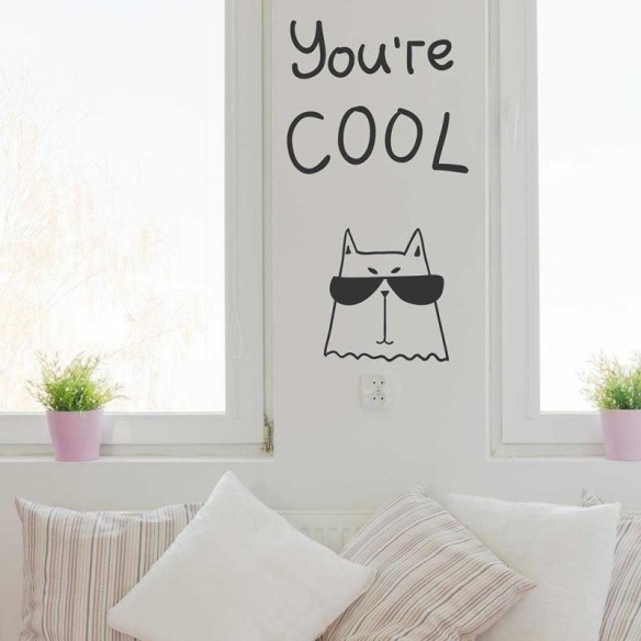 Adesivo Decorativo You're Cool Medidas 0,59x1,11 Metros (Você é legal)