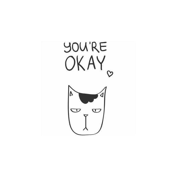 Adesivo Decorativo You're Okay Medidas...