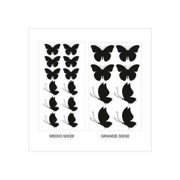 Cartela Adesivo Decorativo borboleta
