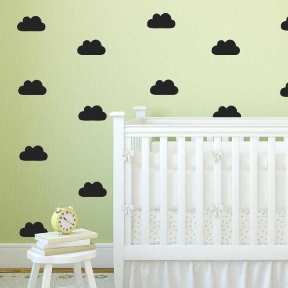 Cartela Adesivo Decorativo nuvem baby