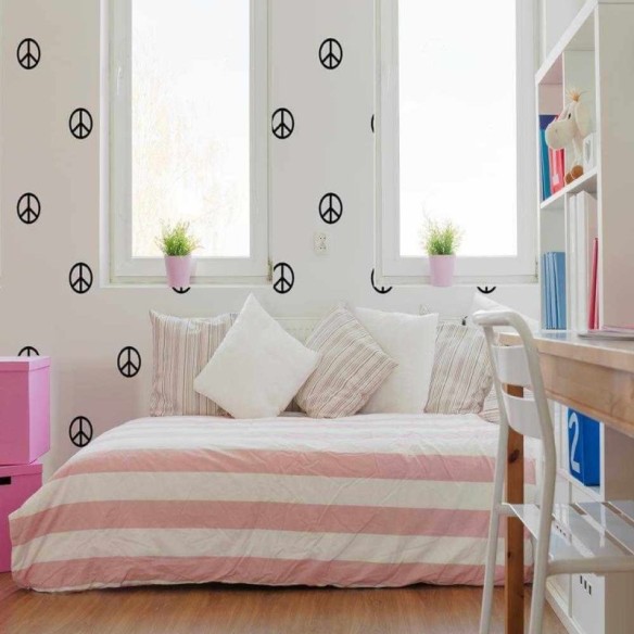Cartela Adesivo Decorativo paz e amor