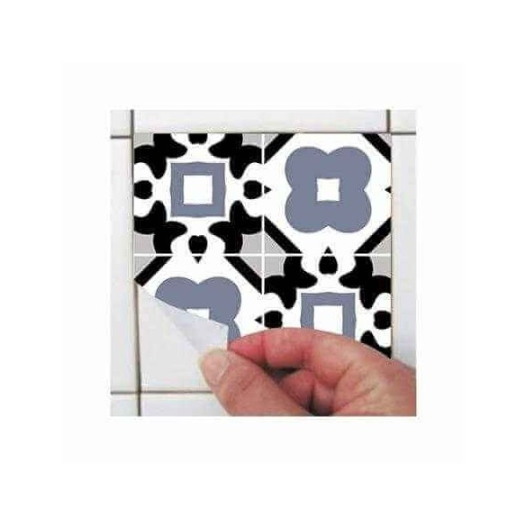 ADESIVO AZULEJO ABSTRATO FLORAL 285296399