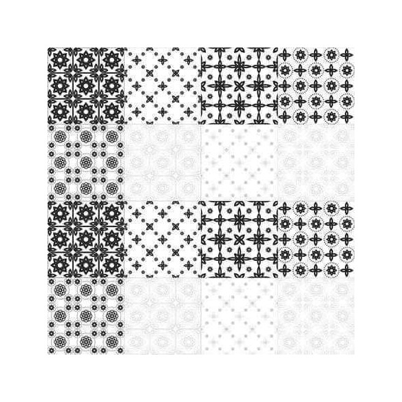 ADESIVO AZULEJO ABSTRATO PRETO E BRANCO 285769721