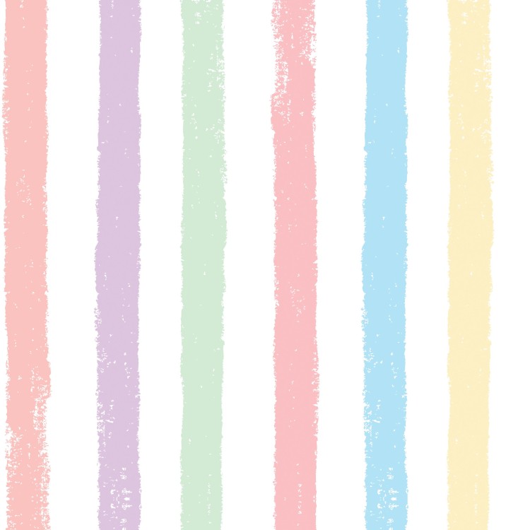 Papel de Parede Adesivo Listrado Colorido...