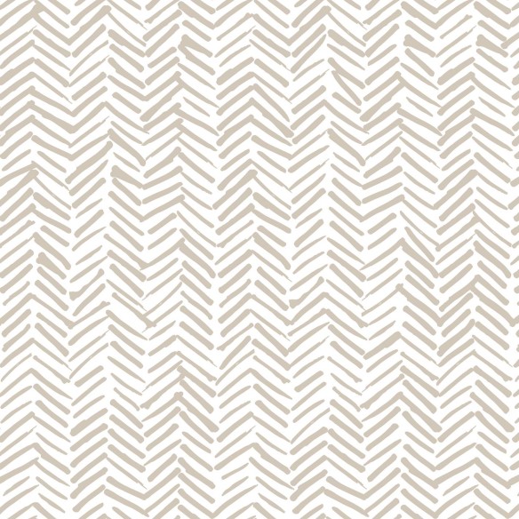 Papel de Parede Adesivo Chevron Bege e Branco 329122808