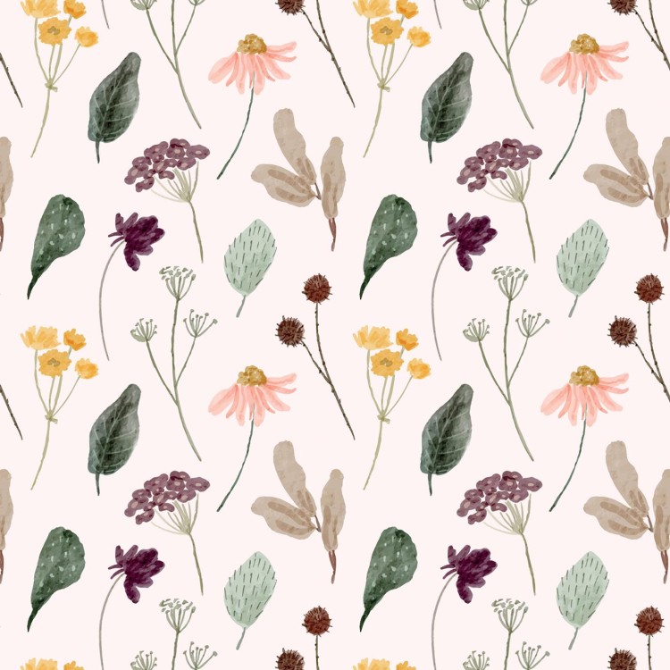 Papel de Parede Adesivo Folha Floral N02140