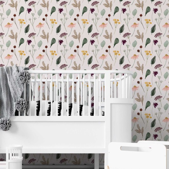 Papel de Parede Adesivo Folha Floral N02140