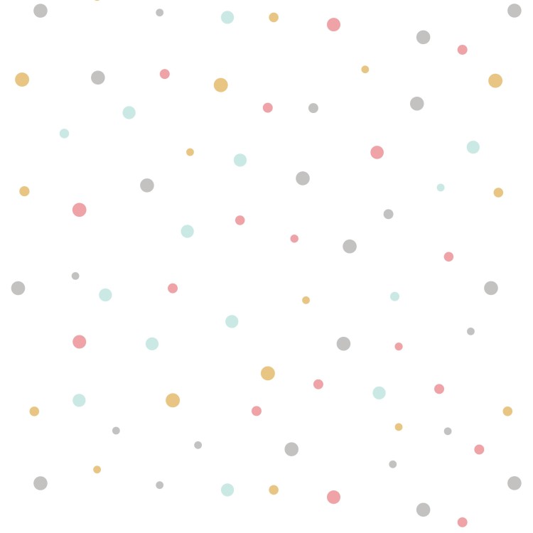 Papel de Parede Adesivo Poá colorido N03144