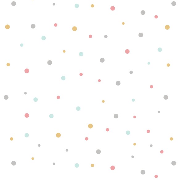 Papel de Parede Adesivo Poá colorido N03144