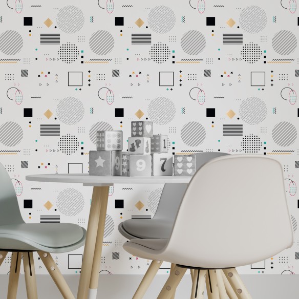 Papel de Parede Adesivo Geométrico Jovem N013012