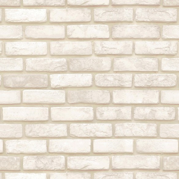 Papel de Parede Adesivo Tijolo Bege
