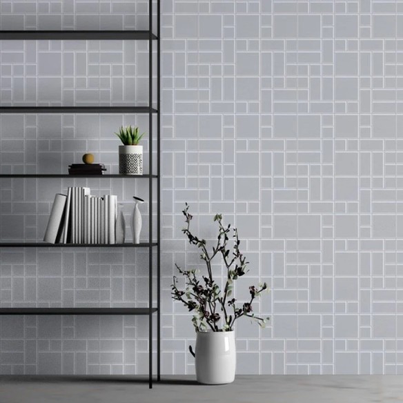 Papel de Parede Adesivo Azulejo 3D Mosaico N013001