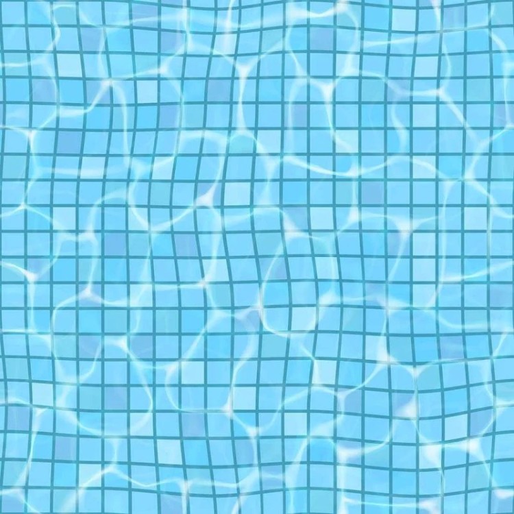 Papel de parede xadrez azul piscina