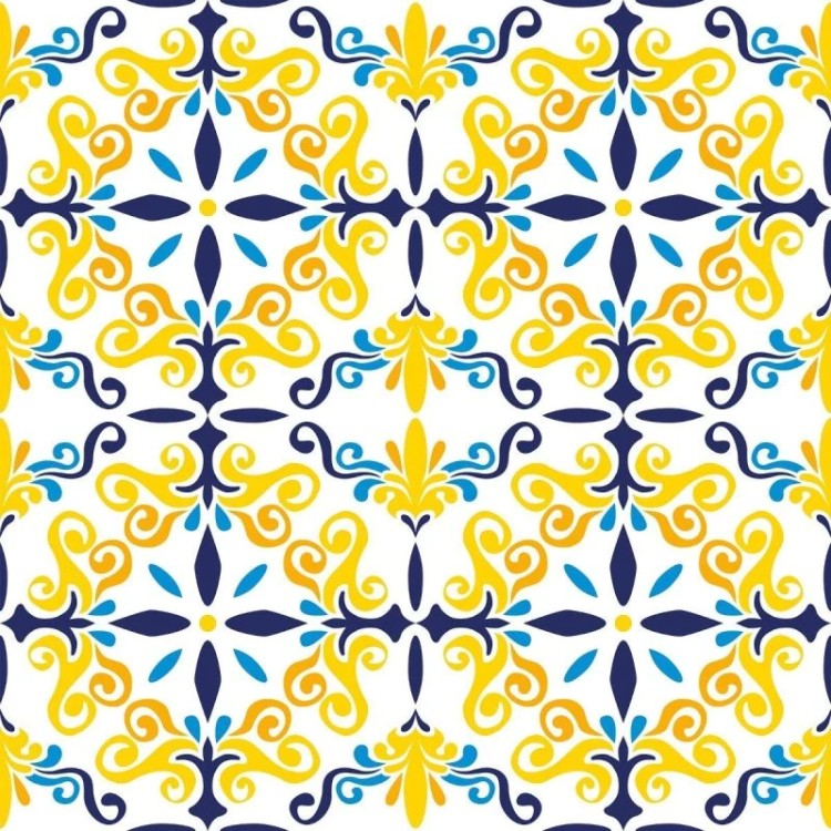 Papel de Parede Adesivo Azulejo Portugues N016062