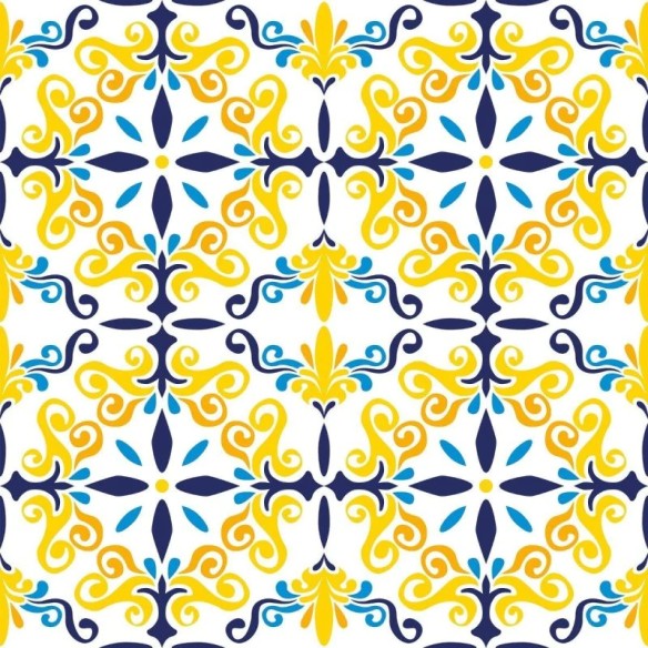Papel de Parede Adesivo Azulejo Portugues N016062