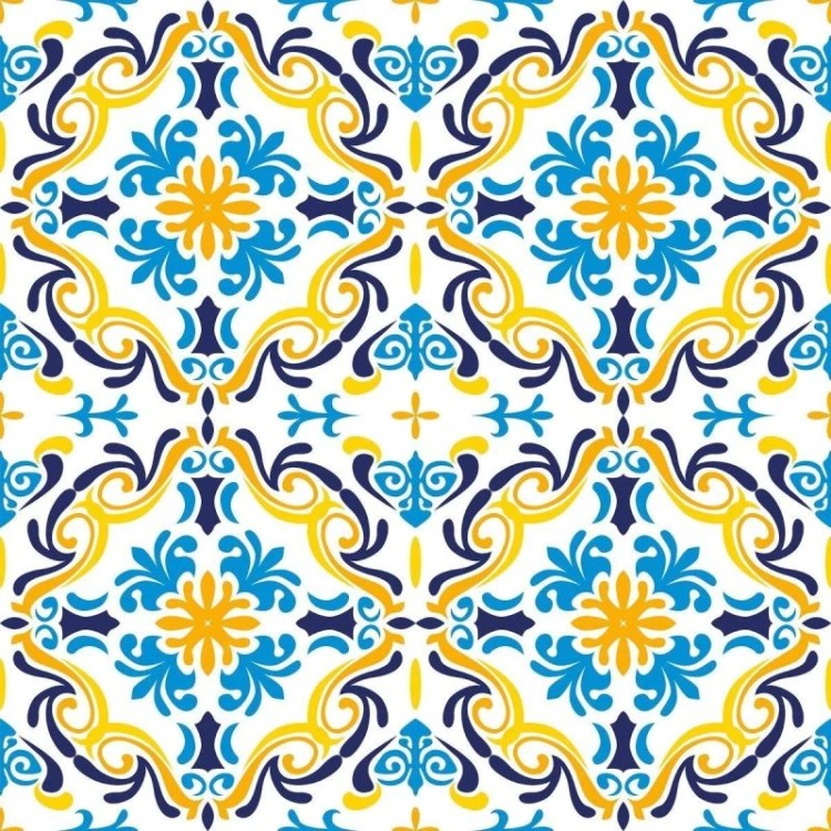 Papel de Parede Adesivo Azulejo Portugues N016063