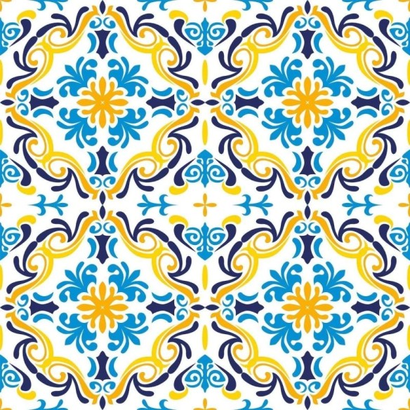 Papel de Parede Adesivo Azulejo Portugues N016063