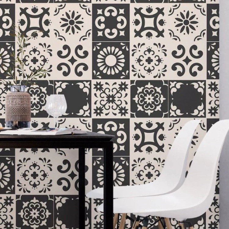 Papel de Parede Adesivo Azulejo Portugues N018048