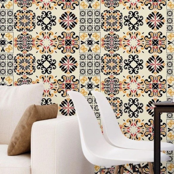 Papel de Parede Adesivo Azulejo Português N018109