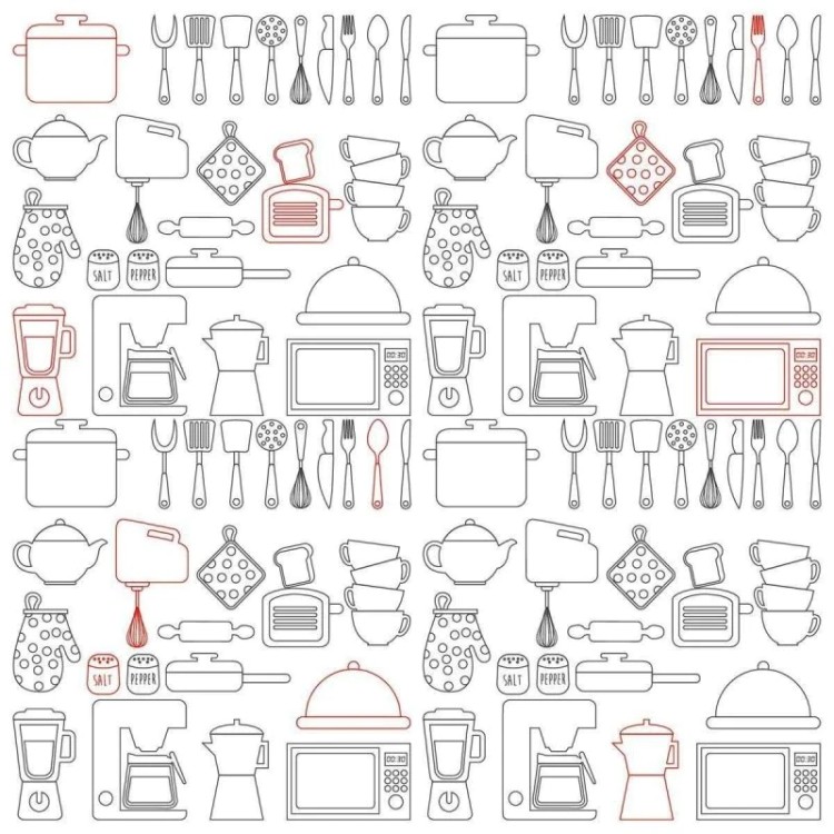 Papel de Parede Adesivo cozinha ambiente...