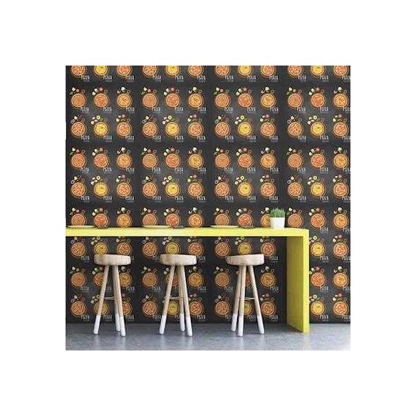 Papel de Parede Adesivo cozinha ambiente Pizza Sabores 228330583