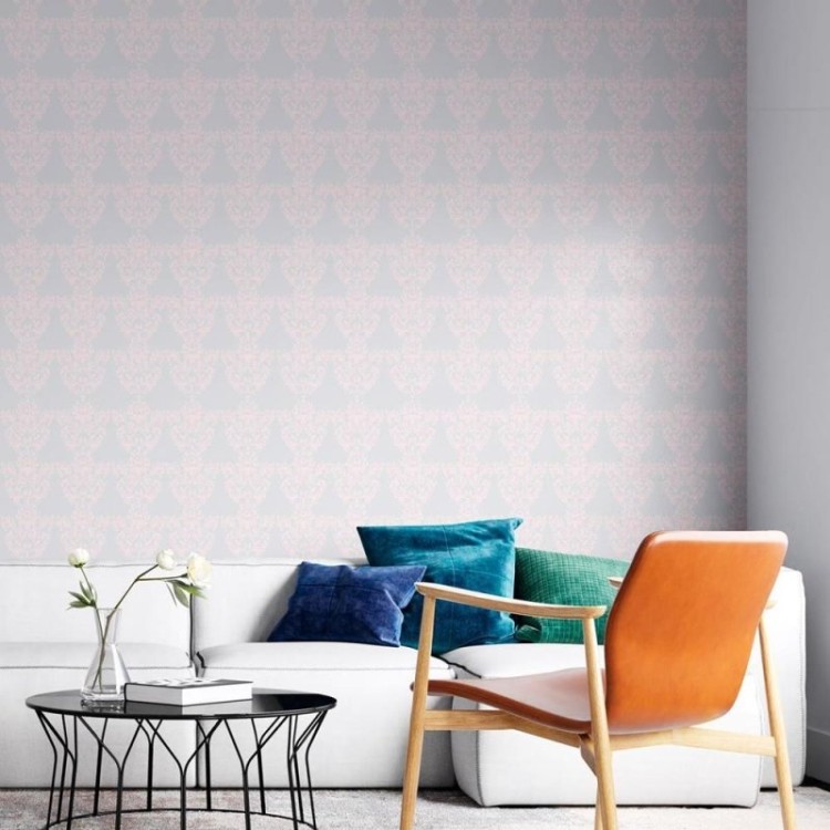 Papel de Parede Adesivo Arabesco em rosa N08183