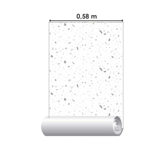 SALDÃO Papel de Parede Adesivo Granilite em Tons de Cinza N05018 CX19