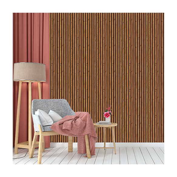 Papel de Parede Adesivo Madeira Ripado R013