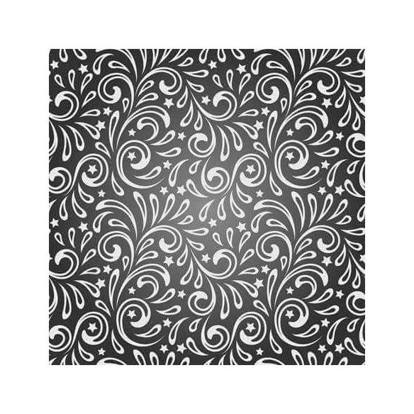 Papel de Parede Adesivo Arabesco Estrela Preto 161287469