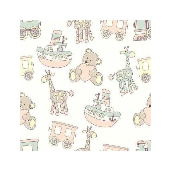 Saldão Papel de Parede Adesivo Infantil Branco 53900092 CX X6